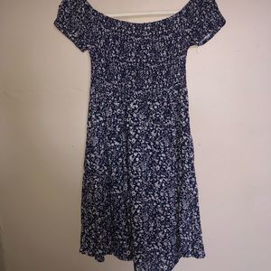 Off the shoulder mini dress